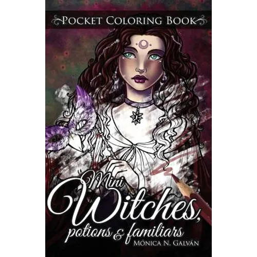 Mini Witches, Potions and Familiars: Pocket Coloring Book - Paperback