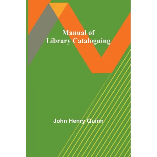 Manual of Library Cataloguing - Paperback