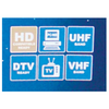 Naxa Ultra-Thin Flat Panel Style Powered Antenna For HDTV and ATSC Digital TV