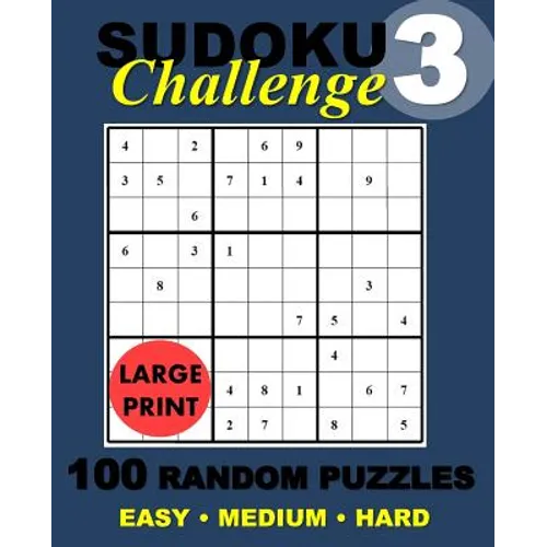 Suduko Challange #3: Suduko Challange Random Puzzles - Paperback