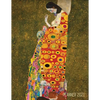 Gustav Klimt Weekly Planner 2021: Hope II Artistic Art Nouveau Daily Scheduler With January - December Year Calendar (12 Months) Beautiful Artsy Yello - Paperback