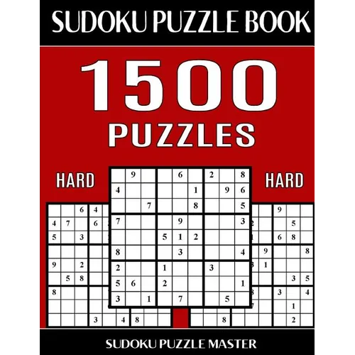 Sudoku Puzzle Master Book, 1,500 Hard Puzzles: Jumbo Bargain Size Sudoku Book With Single Level of Difficulty - Paperback
