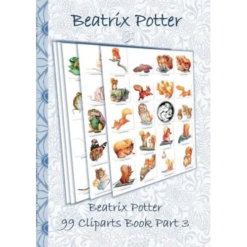 Beatrix Potter 99 Cliparts Book Part 3 ( Peter Rabbit ): Sticker, Icon, Clipart, Cliparts, download, Internet, Dropbox, Original, Children's books, ch - Paperback