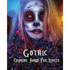Gothic Coloring Books For Adults: Stress Relieving Gothic art Designs (Dia De Los Muertos) - Paperback