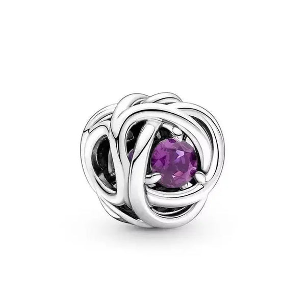 Birthstone Eternity Charms Jewelry Gift