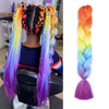 24Inch Jumbo Braid Hair Extensions | Long Straight Yaki Pre Stretched Synthetic Hair