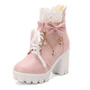 Pretty Pink Ankle Boots