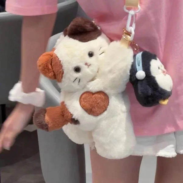 Plush Kitty & Puppy Crossbody Bags