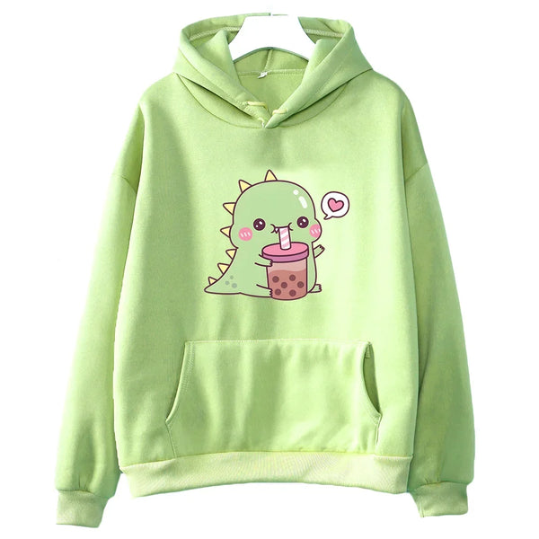 Rexy Loves Boba Tea Hoodie
