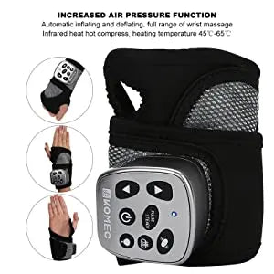 Hand Massager With Heat and Compression for Arthritis Carpal Tunnel Pain Relief Wrist Carpal Tunnel Pain Cordless Hand Massager