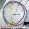 Fashion Faceted 2mm Beads Necklace | Mini Natural Stone Amethyst Quartz Agate Choker