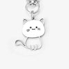 Silvery Cat Kawaii Keychain