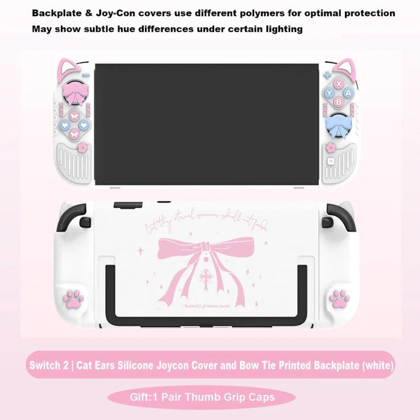 Kawaii Neko and Bows Switch Case NS/OLED/NS2