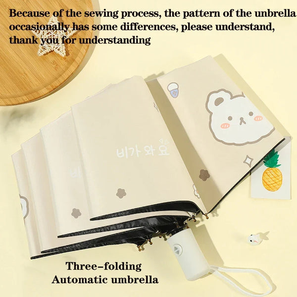 Kawaii Bear Pastel Umbrella