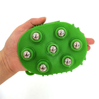 Buy 7balls-green Roller Ball Body Massage Glove