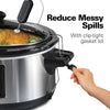 Hamilton Beach Portable 6 Quart Set & Forget Digital Programmable Slow Cooker