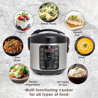 Moss & Stone Rice Steamer With 10 Preset Settings