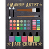 Makeup Artist Face Charts: Makeup cards to paint the face directly on paper with real make-up - Ideal for: professional make-up artists, vloggers - Paperback