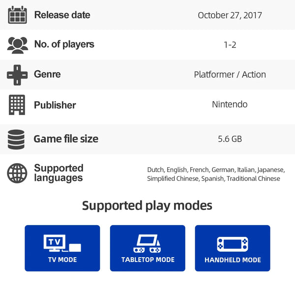 Nintendo Switch Game Super Mario Odyssey