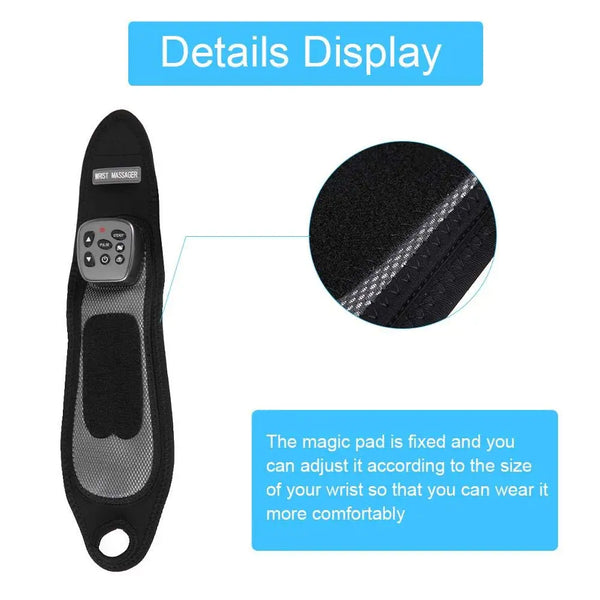 Hand Massager With Heat and Compression for Arthritis Carpal Tunnel Pain Relief Wrist Carpal Tunnel Pain Cordless Hand Massager