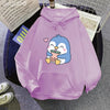 Penguin Loves Boba Tea Hoodie