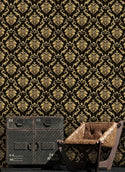 Damask Pre-Pasted Wallpaper