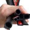 4 Meters Shape B P Z Big D Car Door Seal Strip EPDM Rubber Noise Insulation Weatherstrip Soundproof Car Seal Strong Adhesive