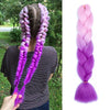 24Inch Jumbo Braid Hair Extensions | Long Straight Yaki Pre Stretched Synthetic Hair