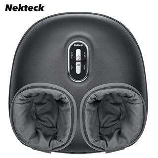 Nekteck Foot Massager Heating Therapy Air Compression Shiatsu Knead Roller Muscle Relaxation Electric Foot Massage Machine