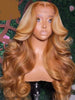 Honey Blonde 13X6 HD Transparent Lace Front Wigs Pre Plucked 13x4 Highlight Lace Frontal Wig Human Hair