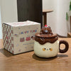 Kawaii Animal Pudding Ceramic Mugs