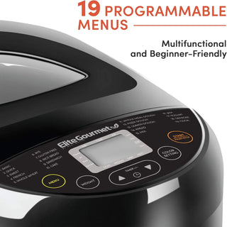 Programmable Bread Maker 3 Loaf Sizes, 19 Menu Functions
