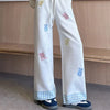 Kawaii Bear Embroidered Drawstring Pants