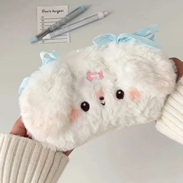 Sweet Plush Puppy Pencil Bag