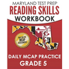 MARYLAND TEST PREP Reading Skills Workbook Daily MCAP Practice Grade 5: Preparation for the MCAP English Language Arts Assessments - Paperback