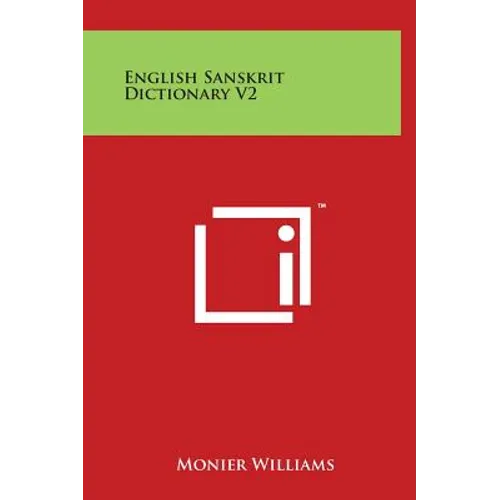 English Sanskrit Dictionary V2 - Hardcover