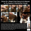 Shine-On+Sheen Dog De-Tangling Coat Spray