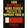 1000 Difficult Word Search Puzzles to Improve Your IQ - Paperback