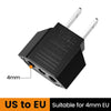 Elough 4.0mm US To EU Converter Plugs European EU To US America Travel Plug Adapter US to EU Power Adapter Electrical Plug
