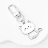 Silvery Cat Kawaii Keychain