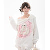 Pretty Kitty Off Shoulder Sweater