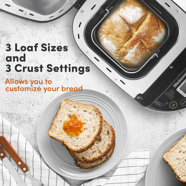 Programmable Bread Maker 3 Loaf Sizes, 19 Menu Functions