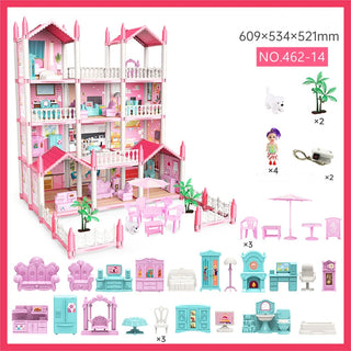 Buy 14-rooms Doll House Set