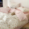 Pink Floral Bedding Set