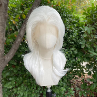 White Synthetic Lace Front Wigs