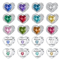 Birthstone Eternity Charms Jewelry Gift