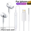 Original Earphones For Apple iPhone 14 Pro Max Lightning Headphones 13 12 11 Mini X XS XR SE 6 7 8 Plus Wired In-Ear Call Earbud