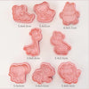 Kawaii Cookie Cutters 3D 8 Pcs