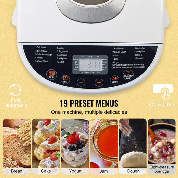 Automatic Bread Maker With Gluten Free Setting