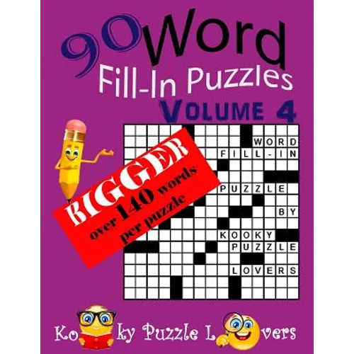 Word Fill-in Puzzles, Over 140 Words Per Puzzles - Paperback